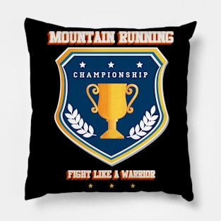 Mountain running Pillow