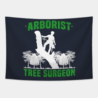 Arborist Tree Surgeon climber groundskeepers gift idea present Tapestry