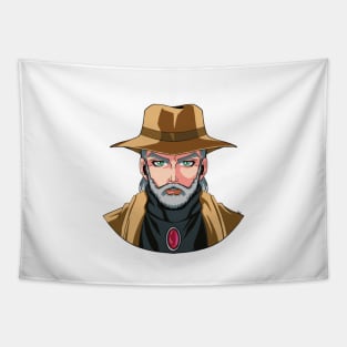 Oldman Joseph Purple Anime Fan art Tapestry