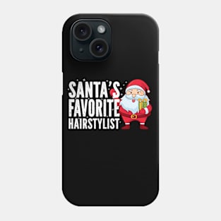 Santa's Favorite Hairstylist Christmas Phone Case