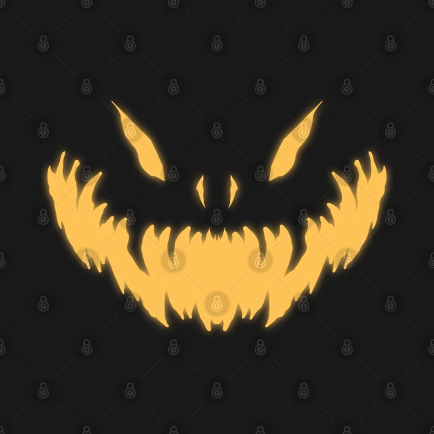 Glowing Jack O-Lantern smile by illustratelaw