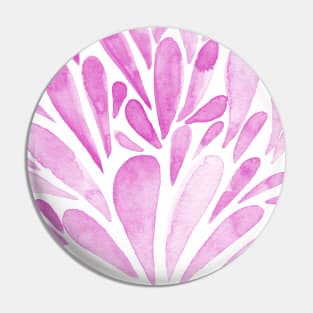 Watercolor artistic drops - pink Pin