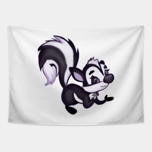 Cute Skunk Drawing Tapestry