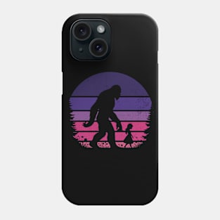 Bigfoot Walking With A Little Princess Sunset Magical Fairytale Girl  Phone Case