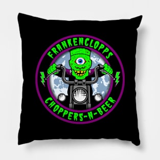 FRANKENCLOPPS - CHOPPERS-N-BEER Pillow