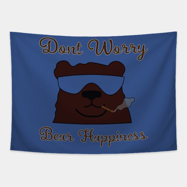 Don't Worry Be(ar) Happiness Tapestry by GetHy