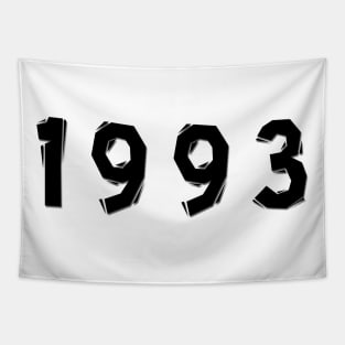 1993 year | simple black Tapestry