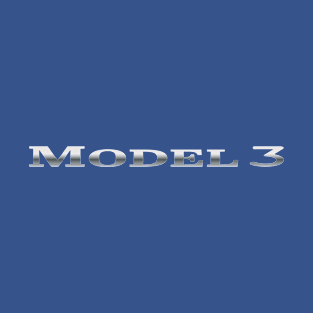 Model 3 | Tesla Cars | Model 3 Badge T-Shirt