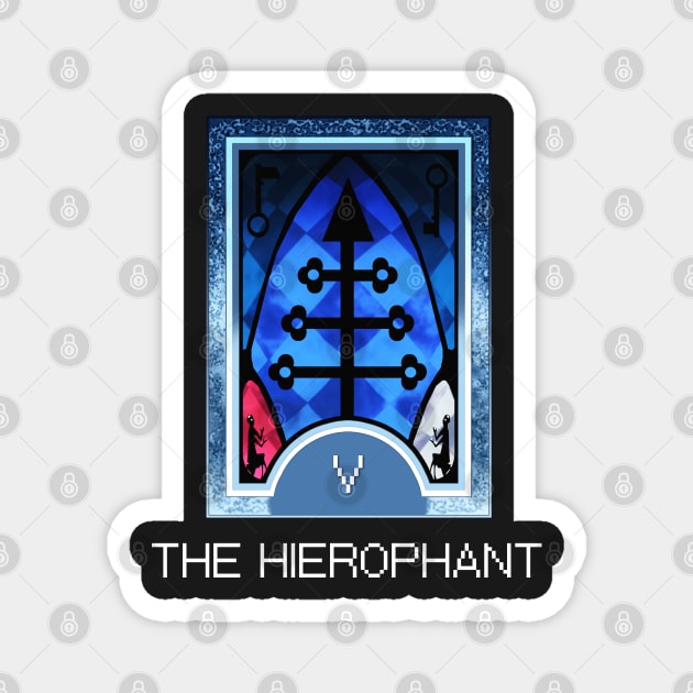 The Hierophant Arcana Tarot Card Magnet by loveandlive