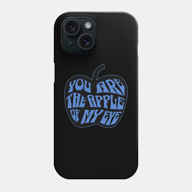 Typography Apple Of My Eye Classic Phone Case by InktuitionCo