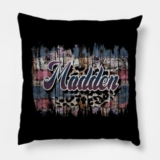 Thanksgiving Madden Name Retro Styles Camping 70s 80s 90s Pillow