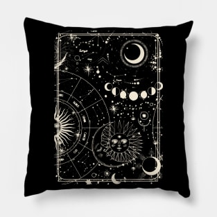 tarot witch astrology Pillow
