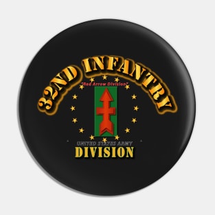 32nd Infantry Division - Red Arrow Division Pin