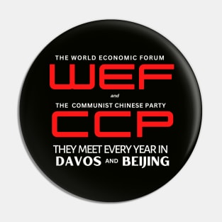 World Economic Forum and the Communist Chinese - Their Other Yearly Meeting in Beijing, Communist China Pin