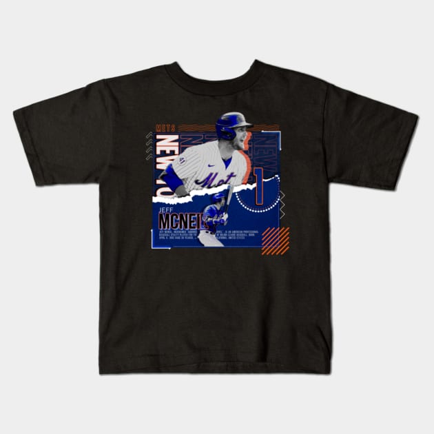 Rinkha Jeff McNeil Baseball Paper Poster Mets Kids T-Shirt