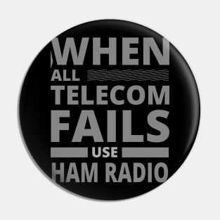 Ham Radio Operator Never Let You Down Pin