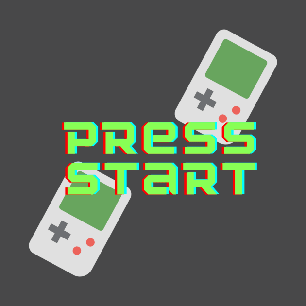 Retro Press Start Gamer Apparel by Topher's Emporium