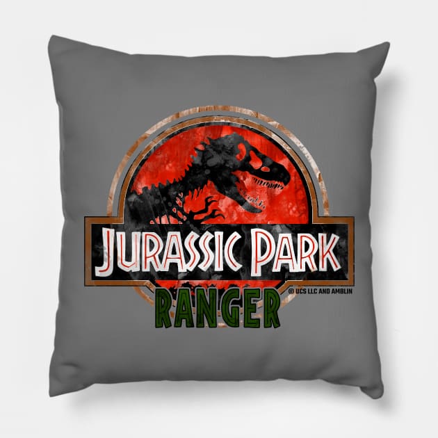 Jurassic Ranger - Trex Dinosaur Park Pillow by Jurassic Merch