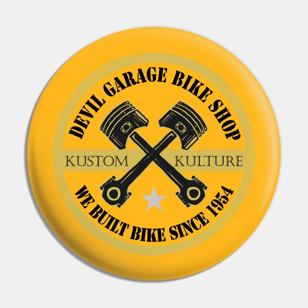 devil garage bike shop Pin by Conqcreate Design