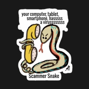 Tech support scammer snake is trying to scam you T-Shirt