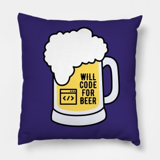 Will code for Beer Pillow