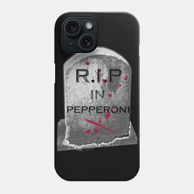 RIP IN PEPPERONI Phone Case by Virginia Picón