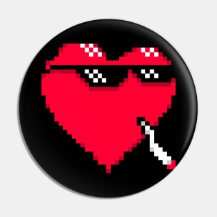 Too Cool Mr Heart Pin