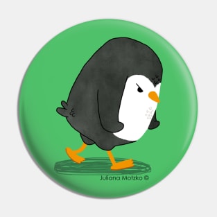 Grumpy Penguin Pin