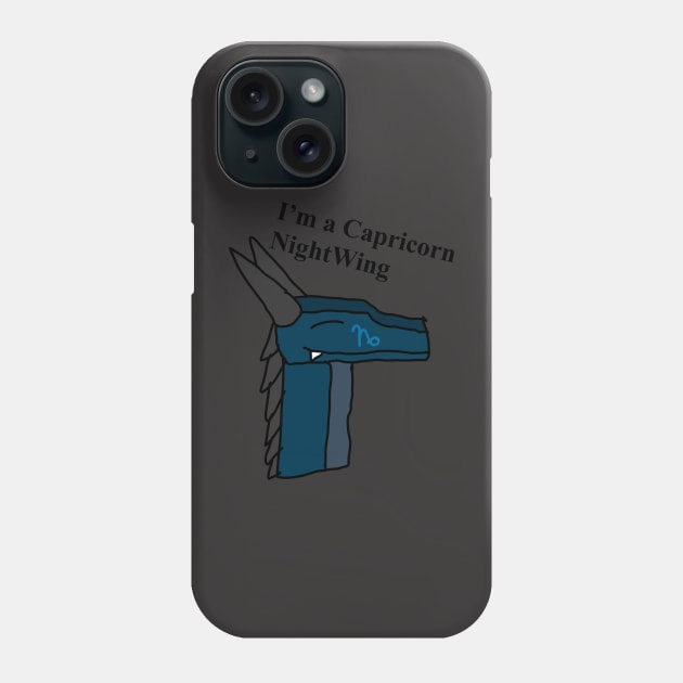 Capricorn the NightWing Phone Case by Seaweed the SeaWing