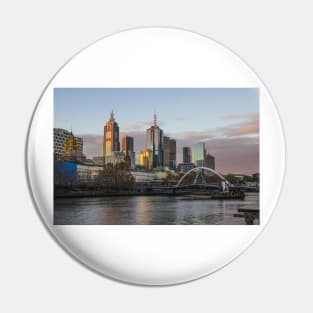 Melbourne Skyline from Southbank, Melbourne Australia. Pin