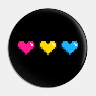 Pansexual Hearts Pride Pin