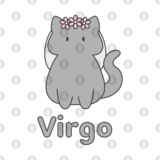 Virgo Cat Zodiac Sign with Text by artdorable