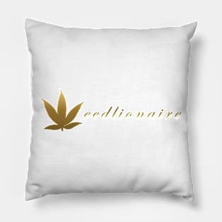 Weedlionaire logo Pillow