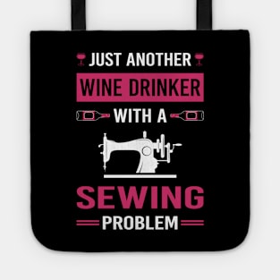 Wine Drinker Sewing Tote