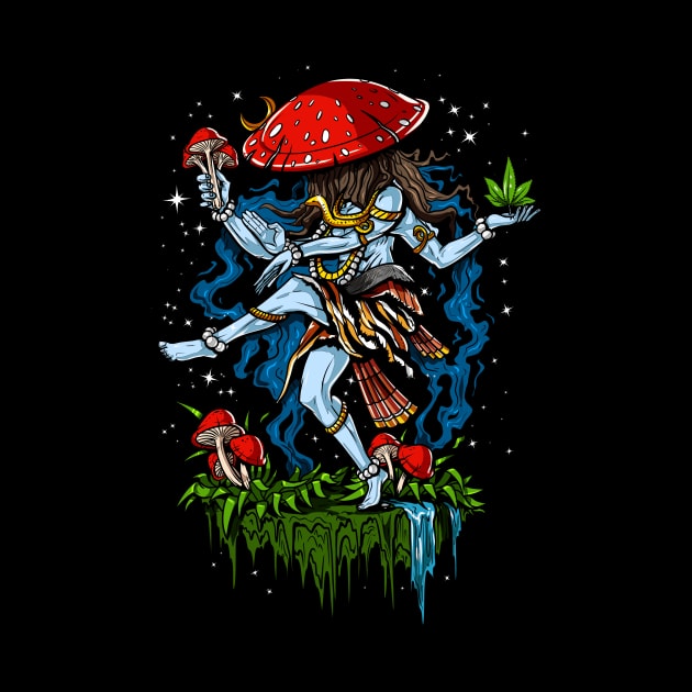 Psychedelic Shiva Magic Mushroom by underheaven