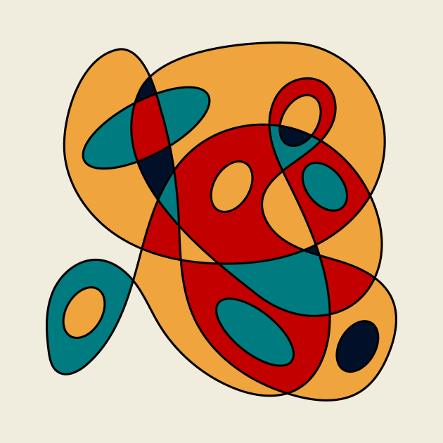 Surreal Amoeba #9 (Miro Inspired) by n23tees