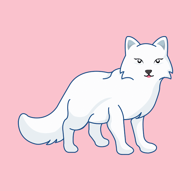 Arctic Fox Cute Fluffy Adorable Wild Animal by Mellowdellow