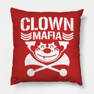 Clown Mafia (white) Pillow