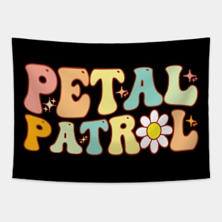 Groovy Petal Patrol Daisy Flower For Bridesmaid Proposal Tapestry