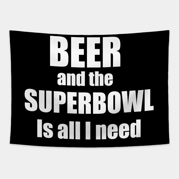 Beer and the Super Bowl Tapestry by Crazyhank2