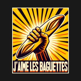 French "I LOVE BAGUETTES" T-Shirt