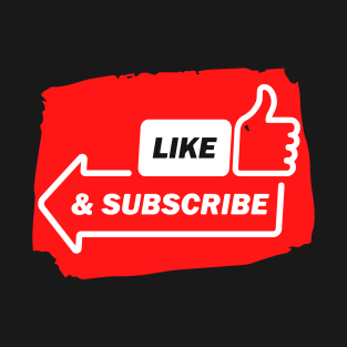 Social Media Like & Subscribe Video Content T-Shirt