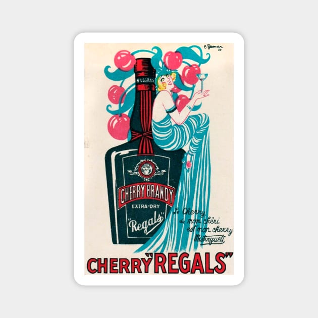 Reglas Cherry Brand Poster Magnet by WAITE-SMITH VINTAGE ART