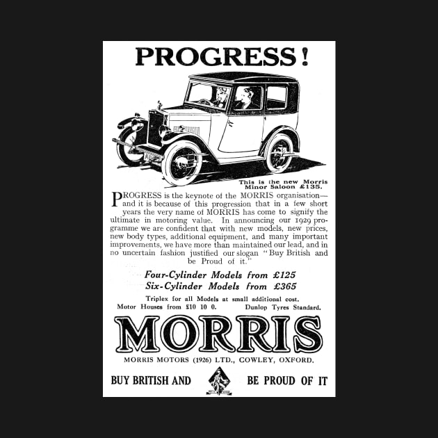 Morris Motors - Morris Minor Saloon - 1929 Vintage Advert by BASlade93