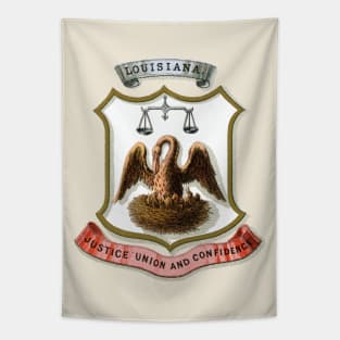 1876 Louisiana Coat of Arms Tapestry