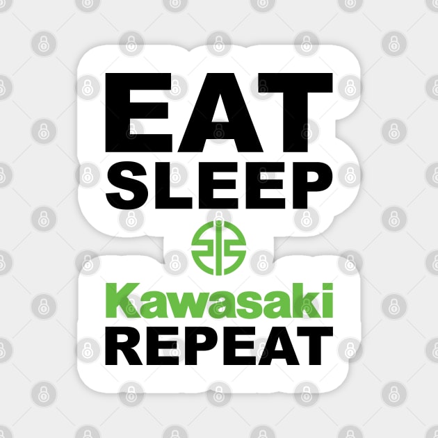 Eat Sleep Kawasaki Repeat Magnet by tushalb