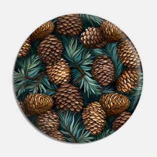 Pinecone and branches Pin