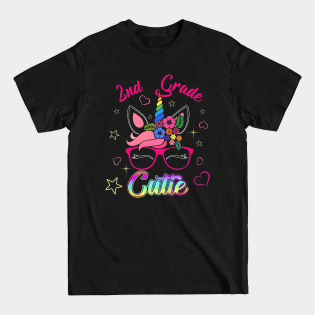 Discover Kids Awesome 2nd Grade Cutie Unicorn T Shirt Gift Idea - 2nd Grade - T-Shirt