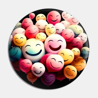 The Magic of Smiles: Be Happy on a Dark Background Pin