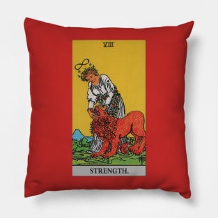 Strength Tarot Card Pillow